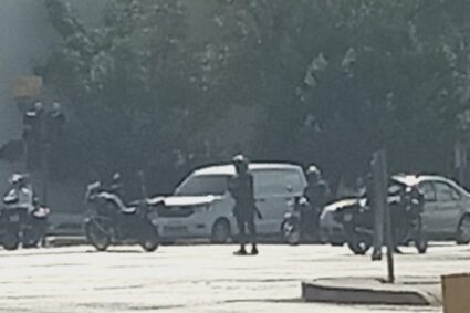 Choque en Segundo Anillo llegando a puente de López Mateos