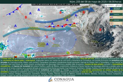 Lluvias intensas en Nuevo León y Tamaulipas