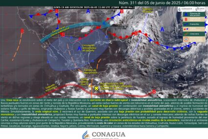Lluvias en el sureste, centro y norte secos