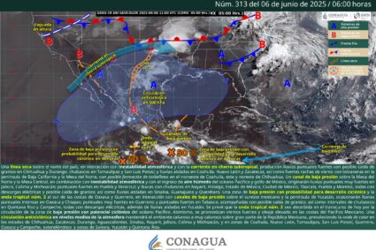 Lluvias muy fuertes en Jalisco, Colima y Michoacán