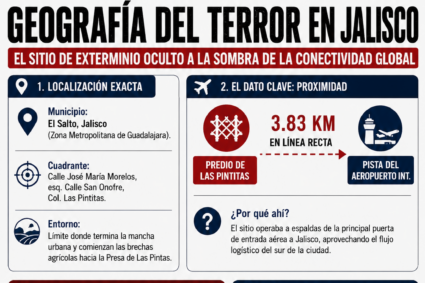 La fosa del Mundial: las Pintitas a 4 km en línea recta del aeropuerto de Guadalajara; pasarán visitantes por allí