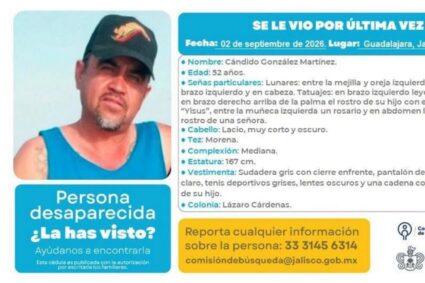 Desaparece padre buscador en Jalisco